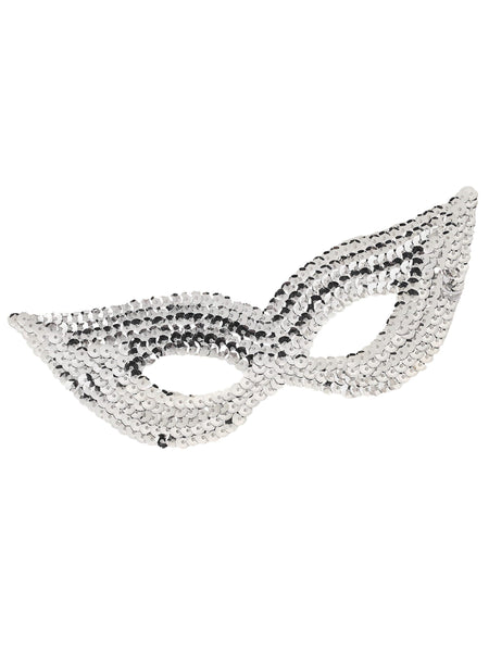 Sequin Eye Mask - Silver