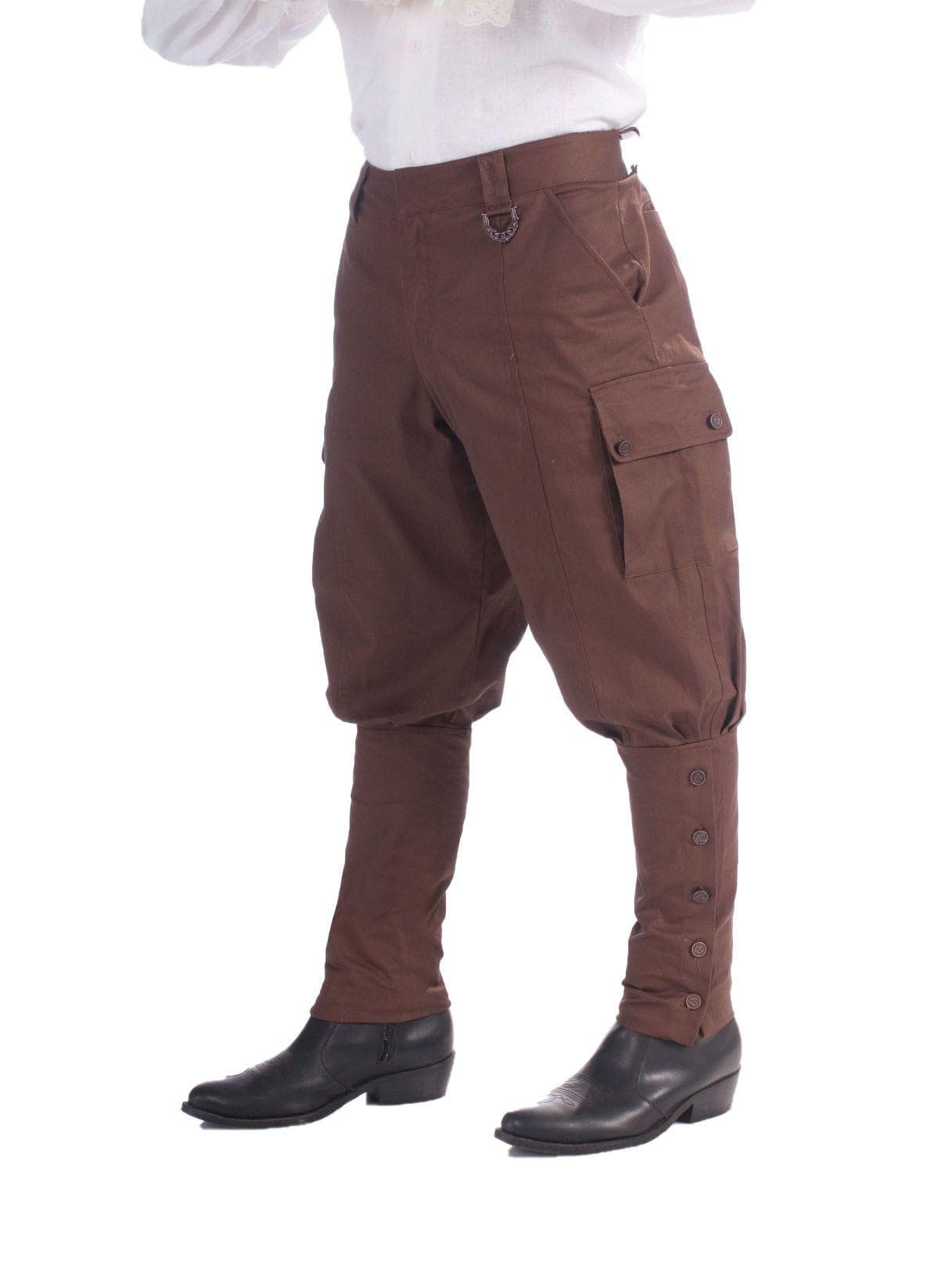 Men's Brown Steampunk Pants - costumes.com
