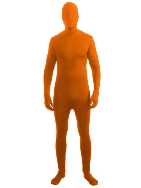 Adult Disappearing Man Suit Orange Costume