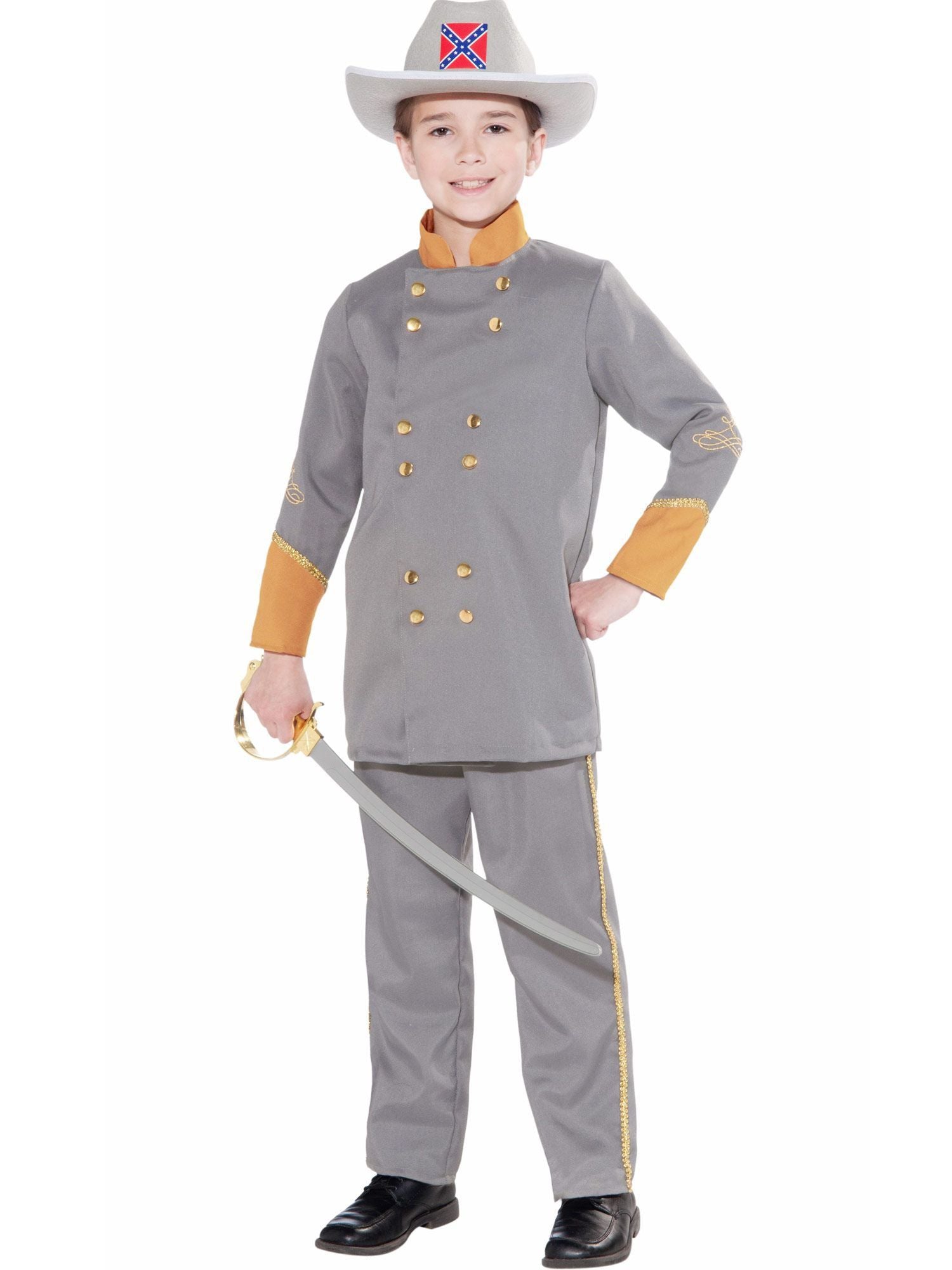 Kid's Confederate Officer Costume - costumes.com