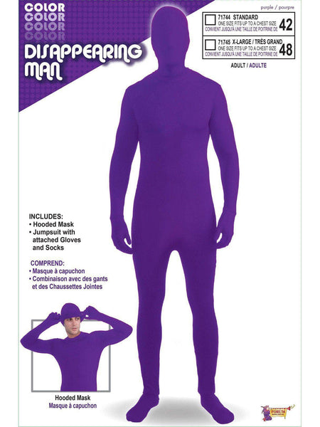 Adult Purple Skinsuit Costume