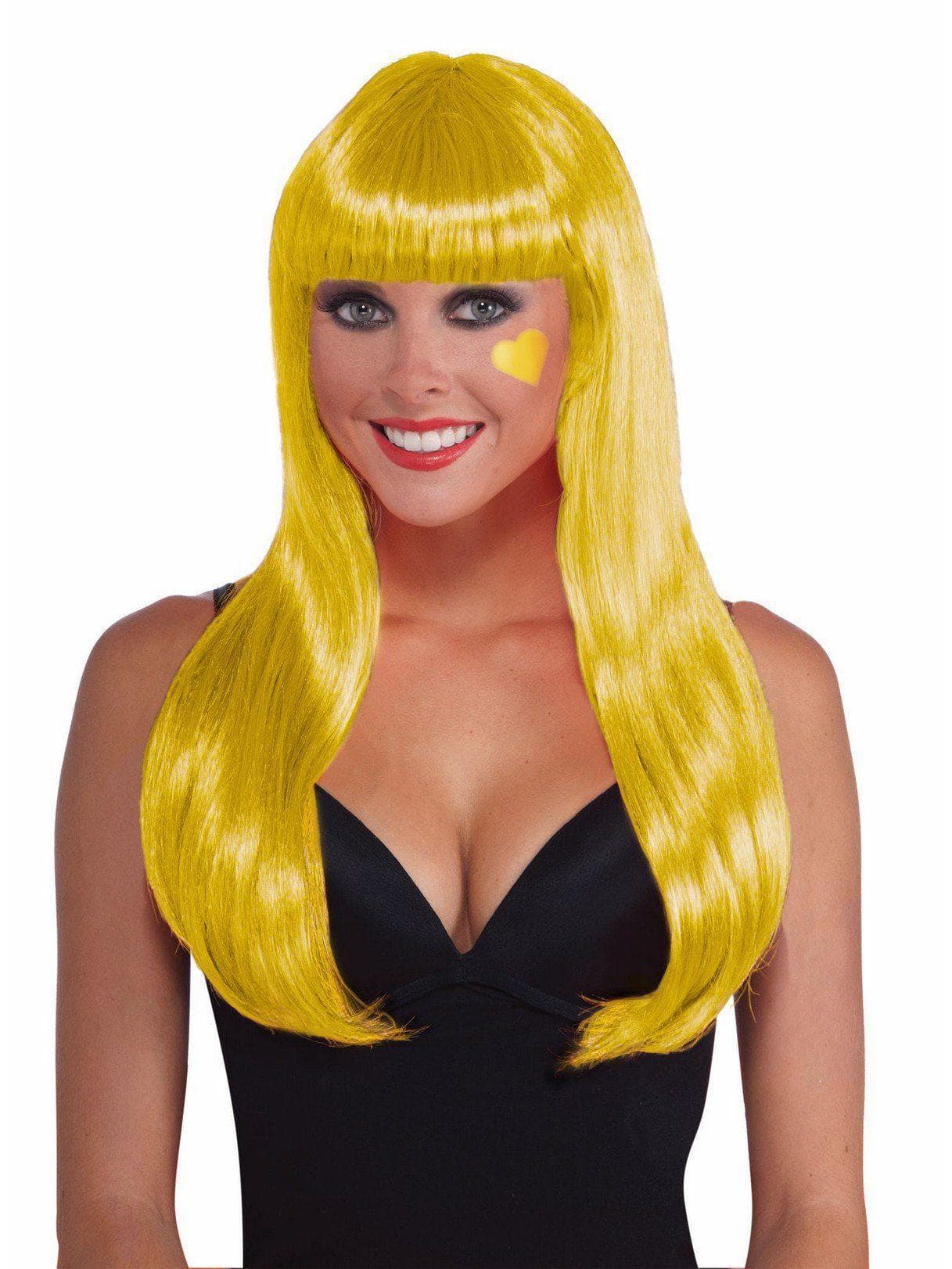 Long Wig - Yellow - costumes.com