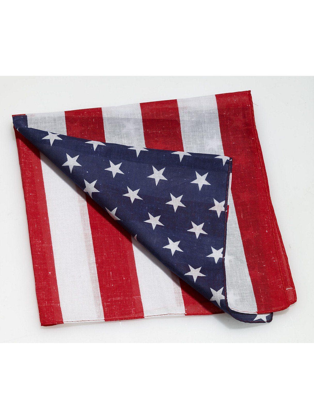 Adult Red, White and Blue Patriotic Bandana - costumes.com