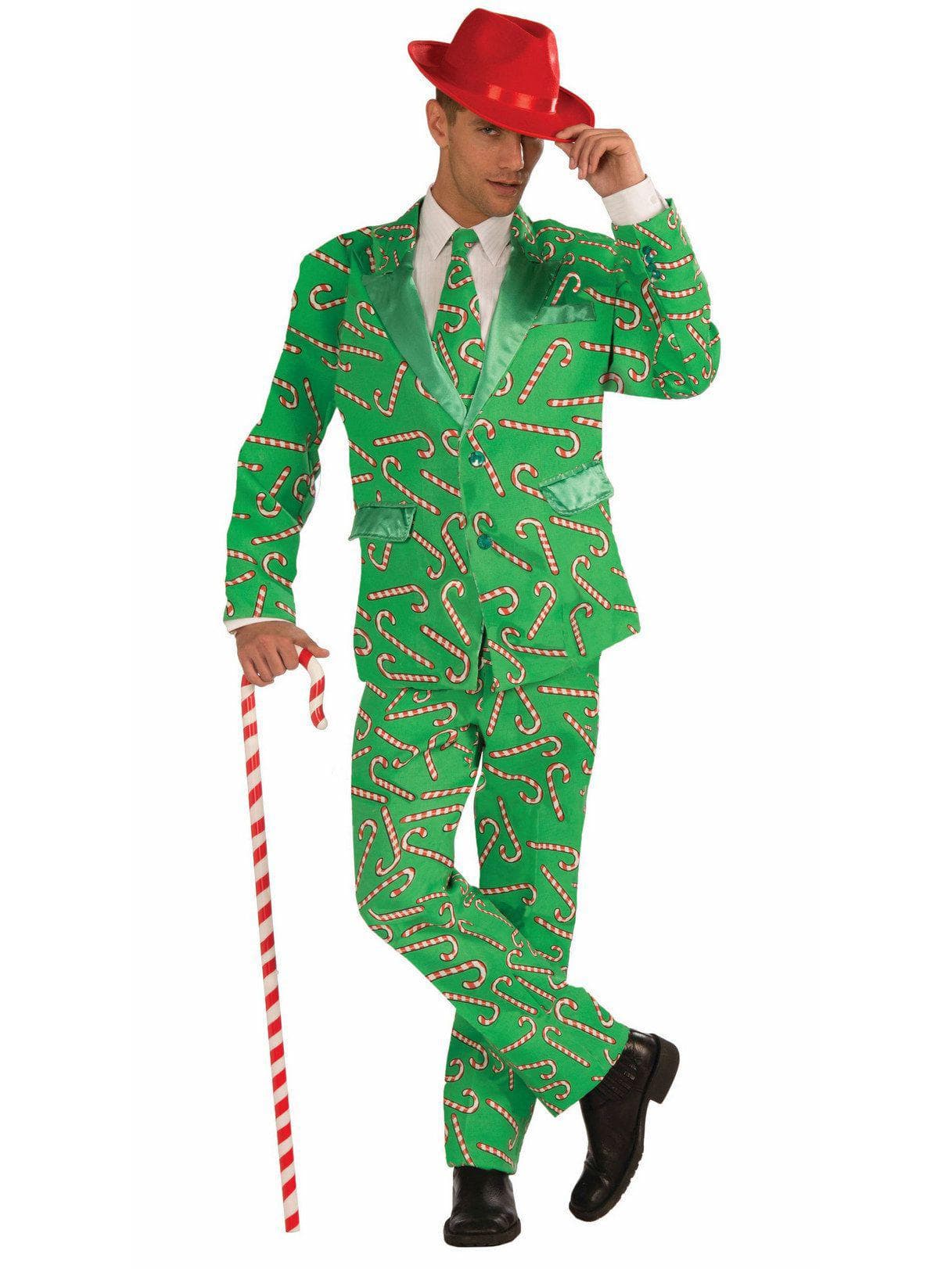 Adult Candy Cane Suit Costume - costumes.com