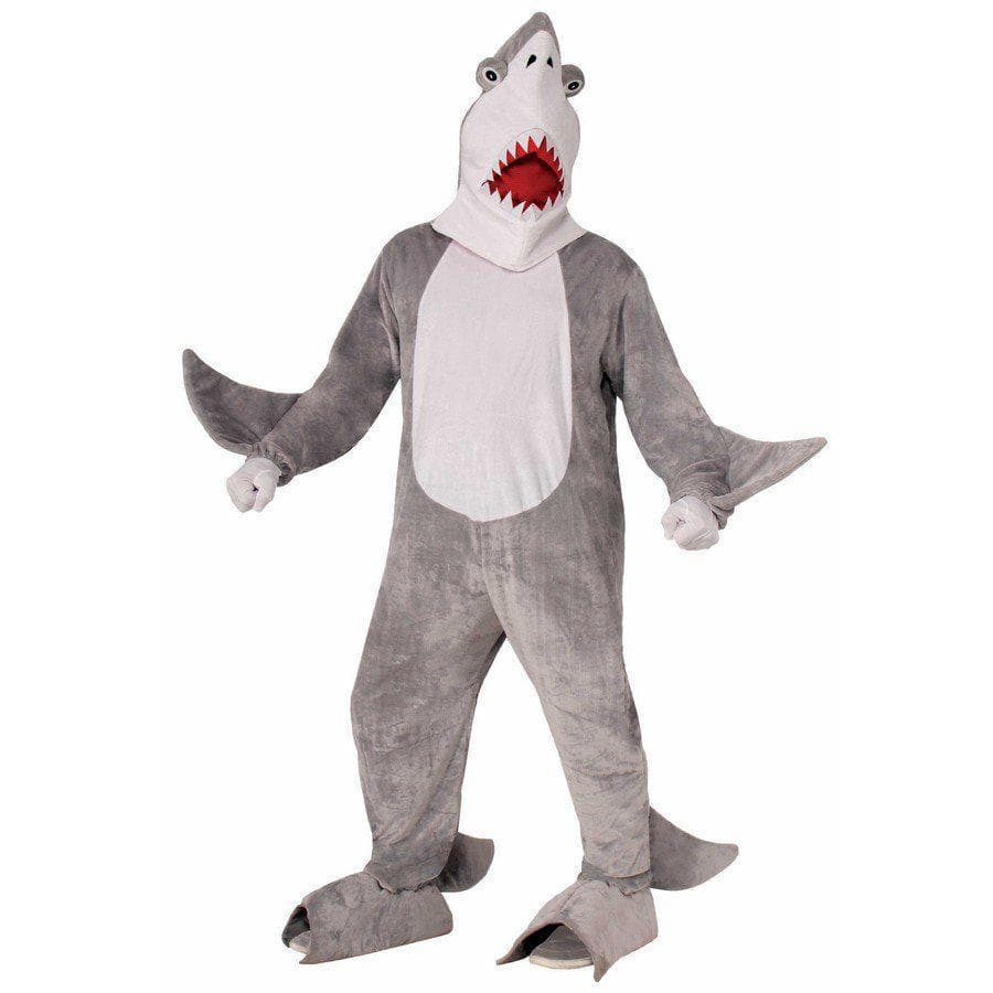 Adult Plush Chomper The Shark Costume - costumes.com