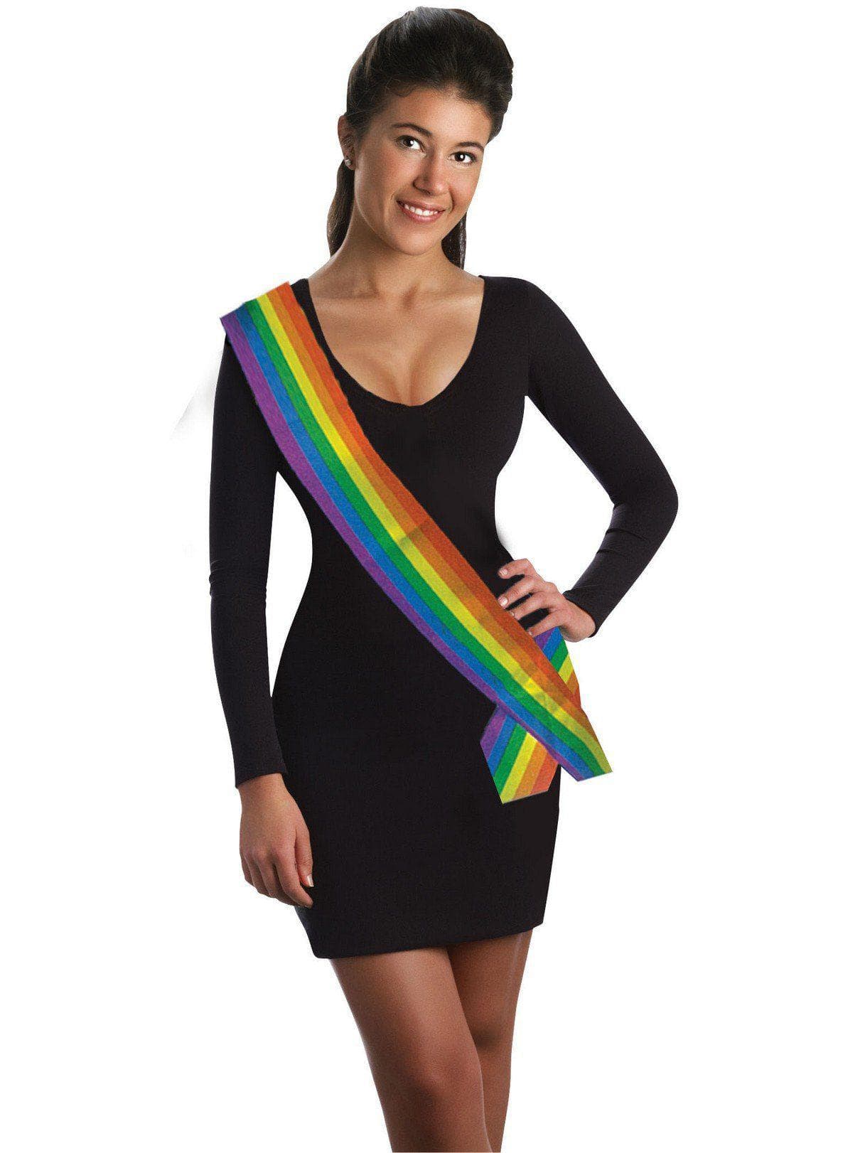 Rainbow Sash Accessory - costumes.com