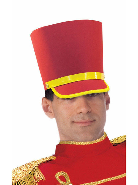 Adult Red Holiday Toy Soldier Hat