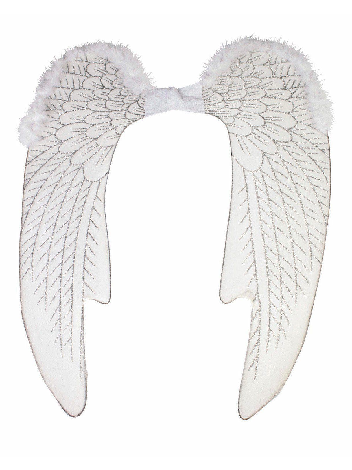 Adult White Large Angel Wings - costumes.com