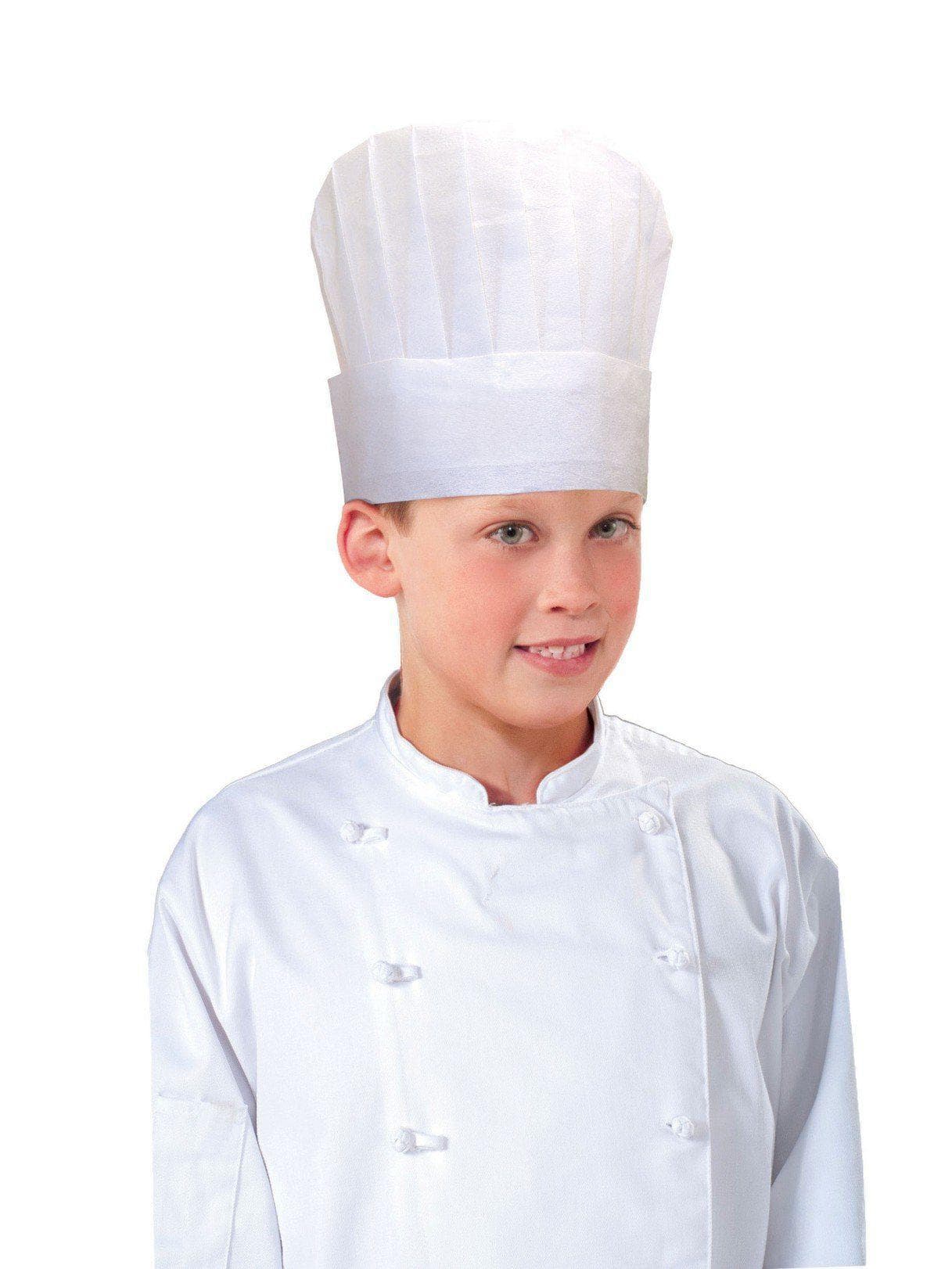 Kids' White Paper Chef Hat - costumes.com
