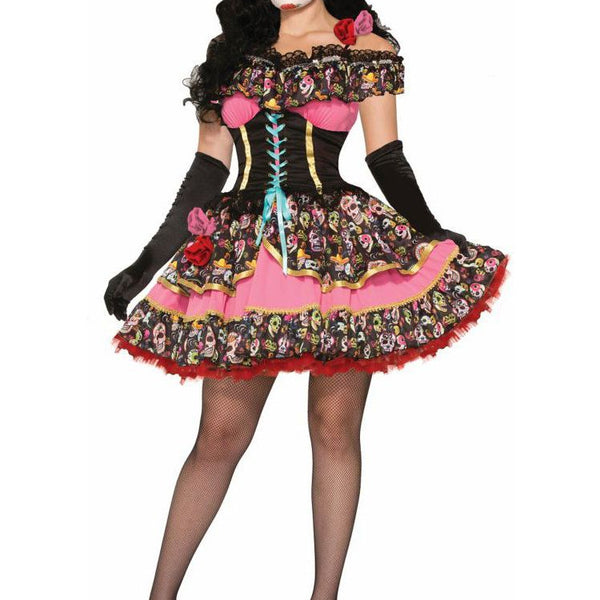 Adult Day Of the Dead Senorita Sexy Costume