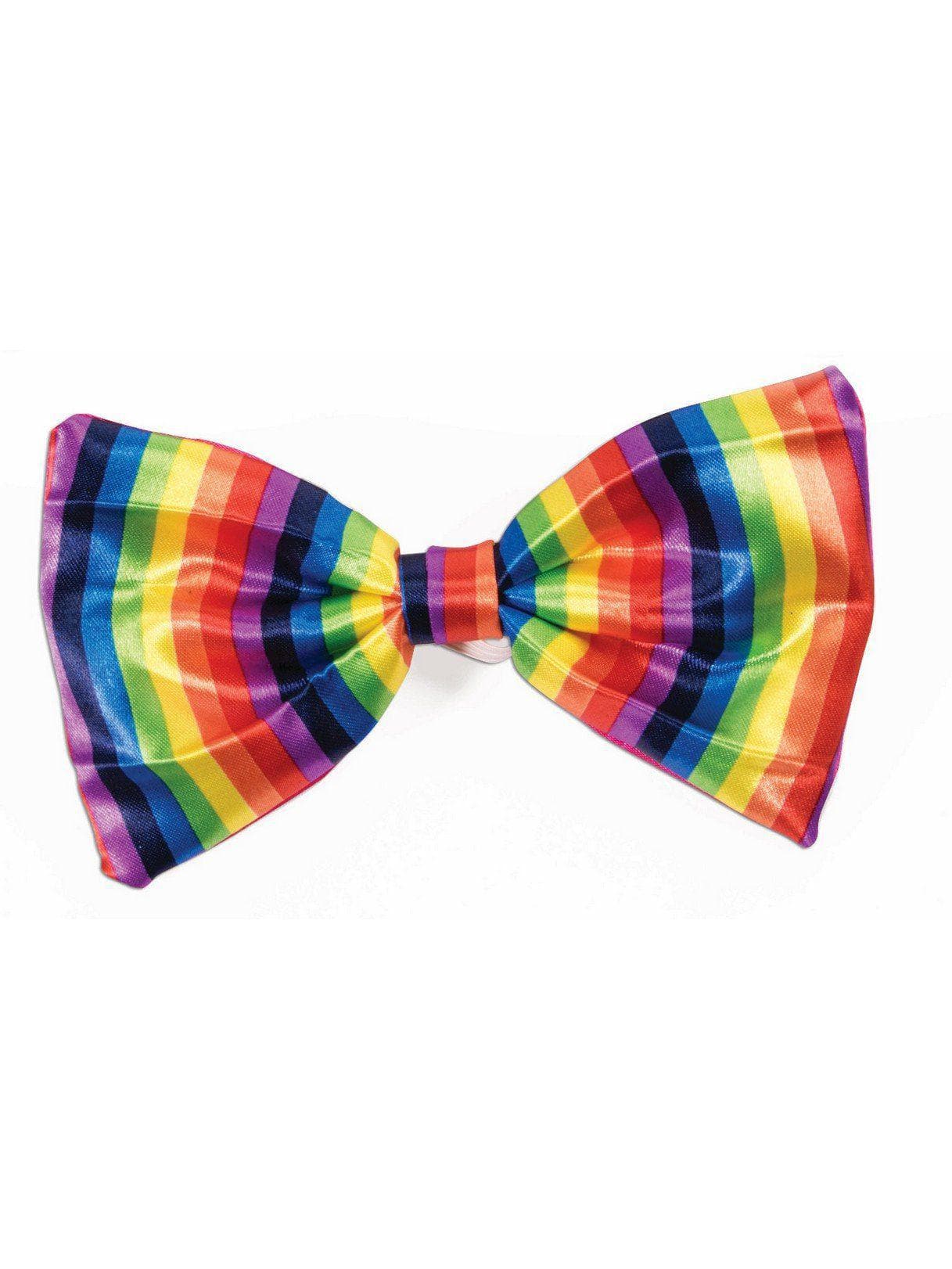 Adult Rainbow Stripe Bow Tie - costumes.com