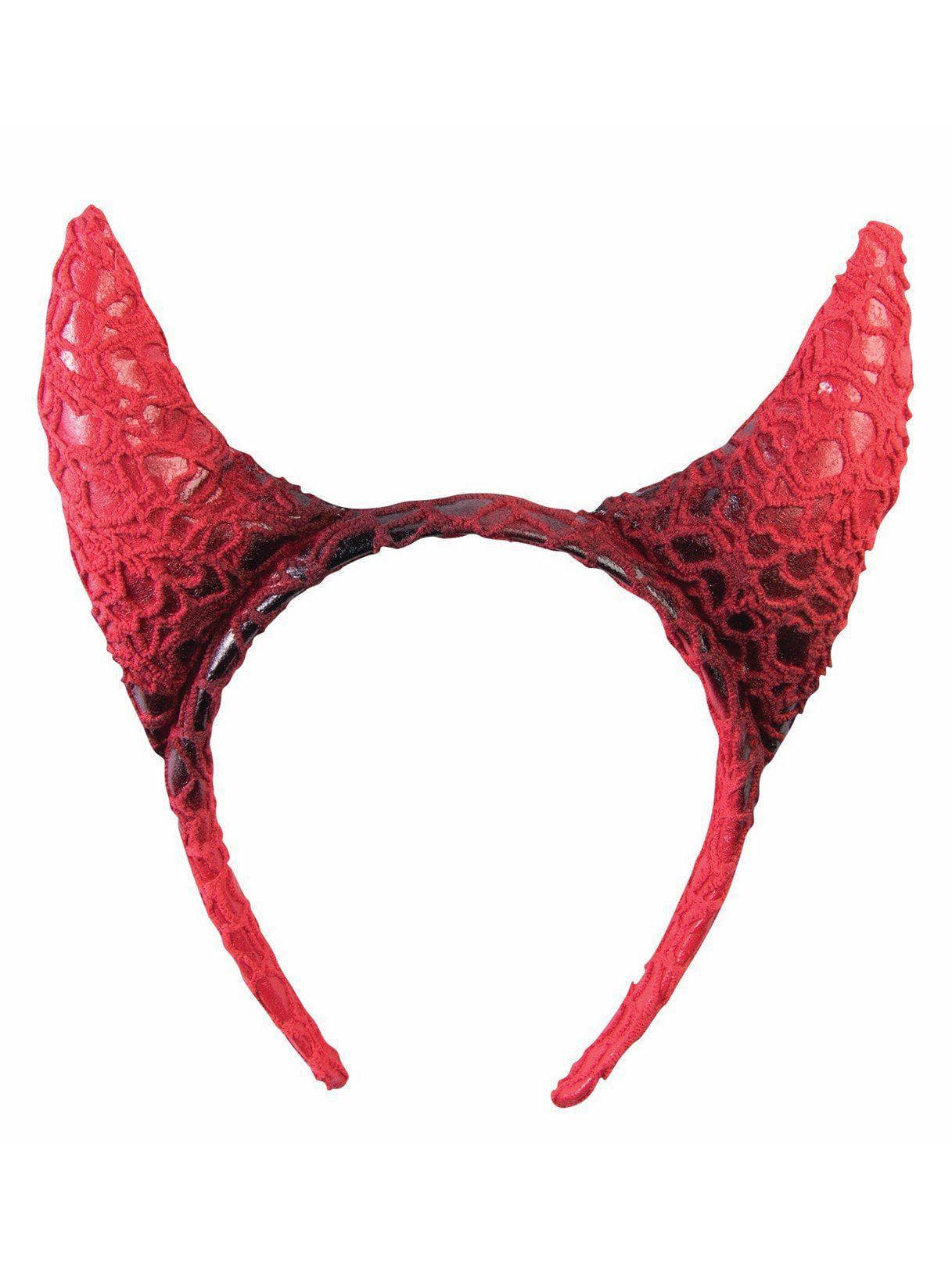 Adult Red Devil Horns Headband - costumes.com