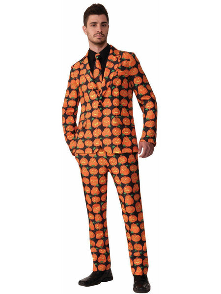 Adult Pumpkin Suit & Tie Large Costume