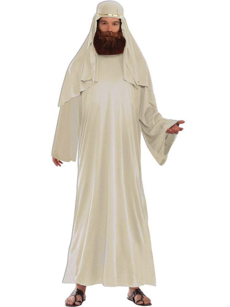 Adult Ivory Biblical Robe With Headdress Costume - costumes.com