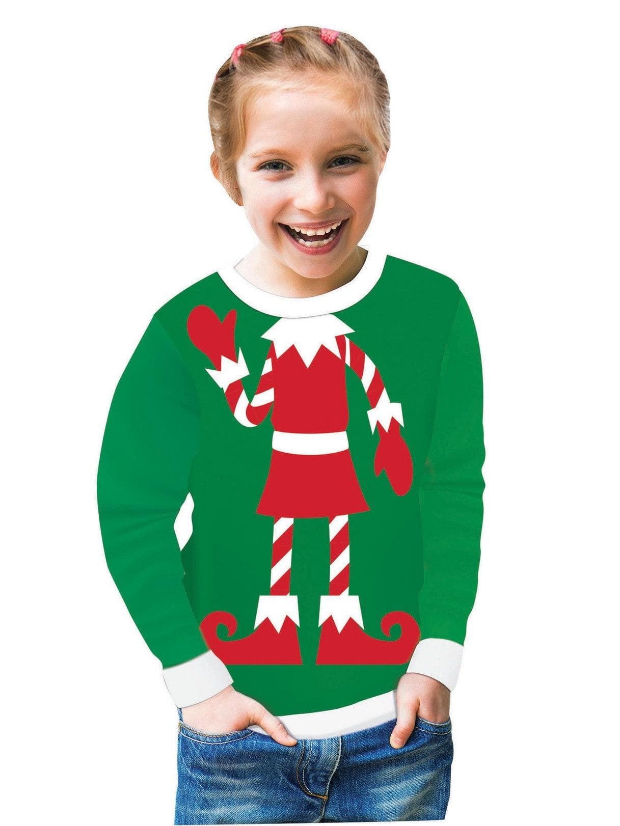 Adult Christmas Elf Sweater - costumes.com