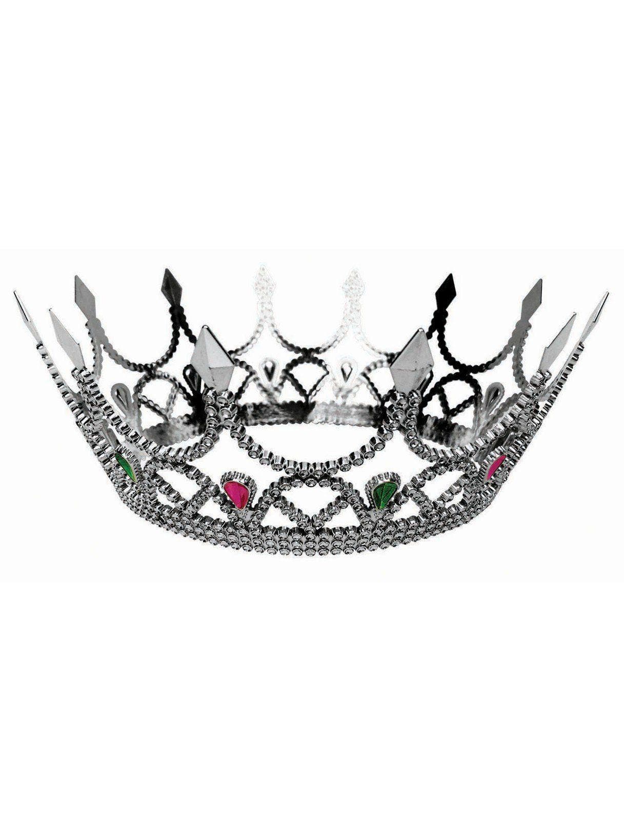 Adult Silver Regal Queen Crown - costumes.com