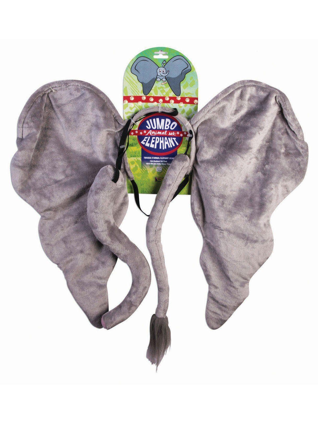 Adult Jumbo Gray Elephant Accessory Set - costumes.com