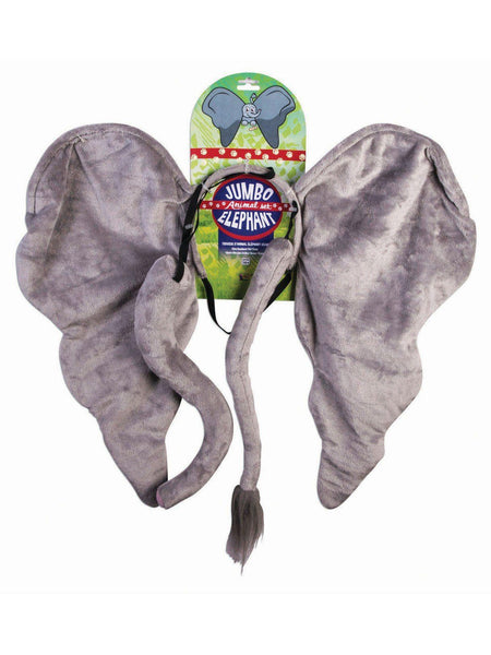 Adult Jumbo Gray Elephant Accessory Set