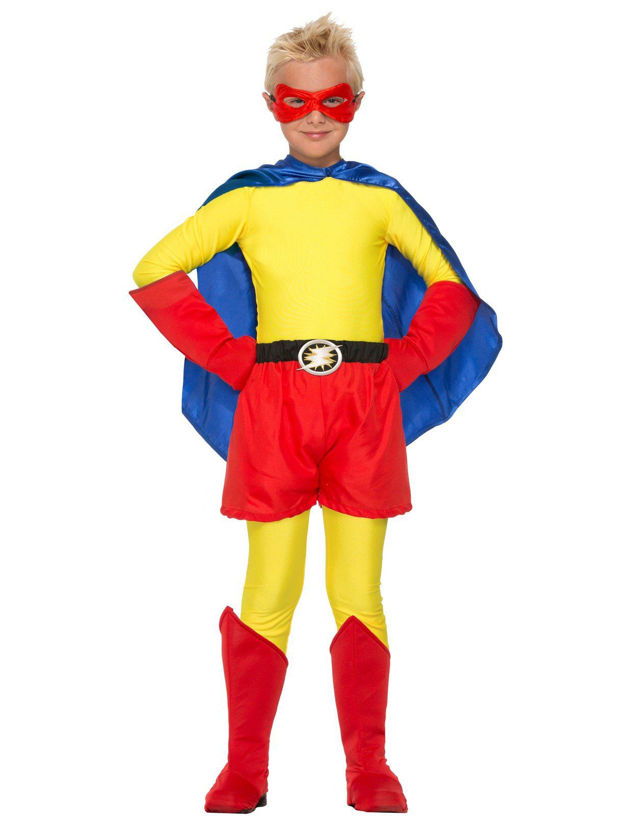 Kids Red Superhero Boot Tops - costumes.com