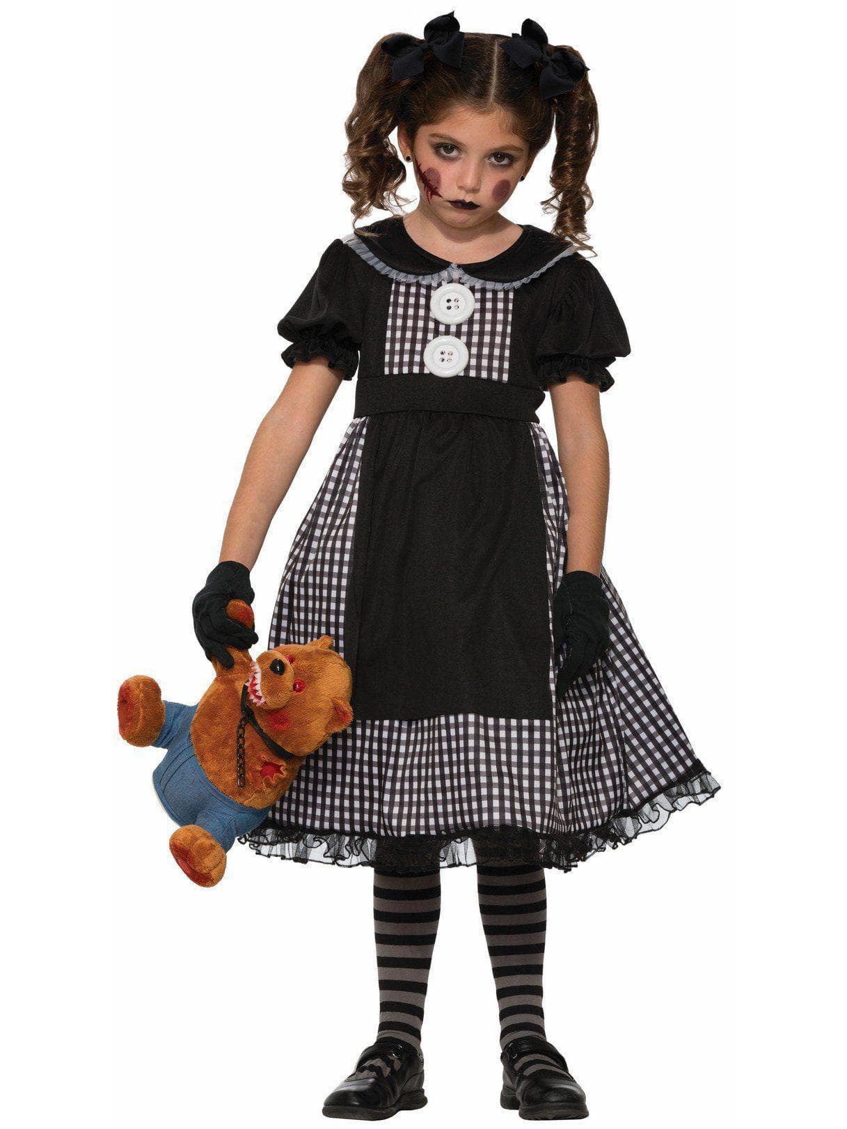 Kids' Haunted Dark Rag Doll Costume - costumes.com