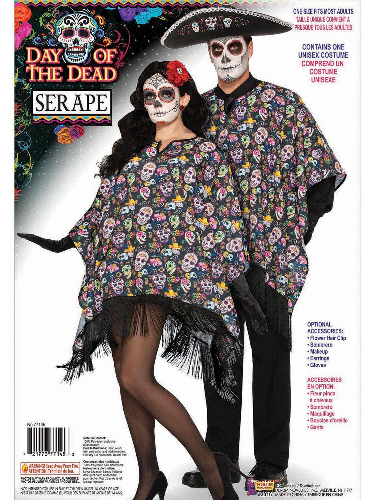 Adult Day Of The Dead Serape Costume - costumes.com