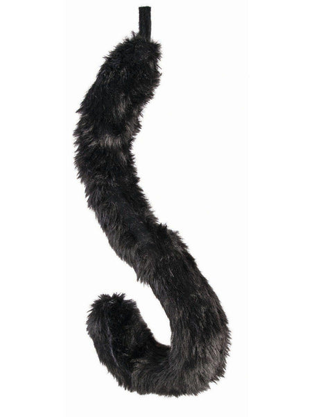 Adult Black Plush Long Tail - Economy