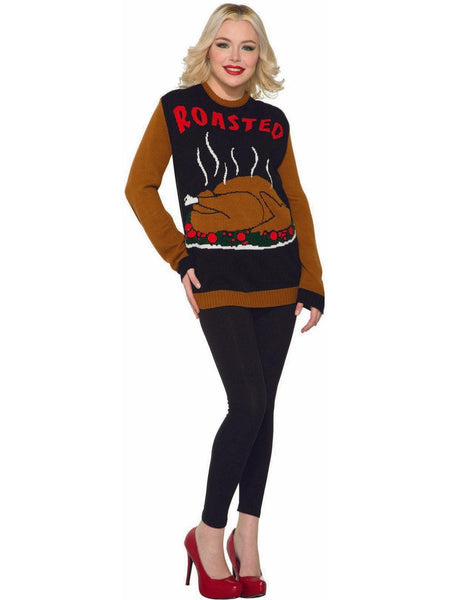 Adult Roasted Thanksgiving Sweater Costume