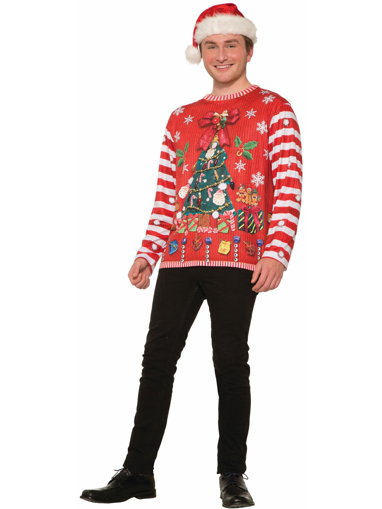 Adult Sublimation Santa Shirt - costumes.com