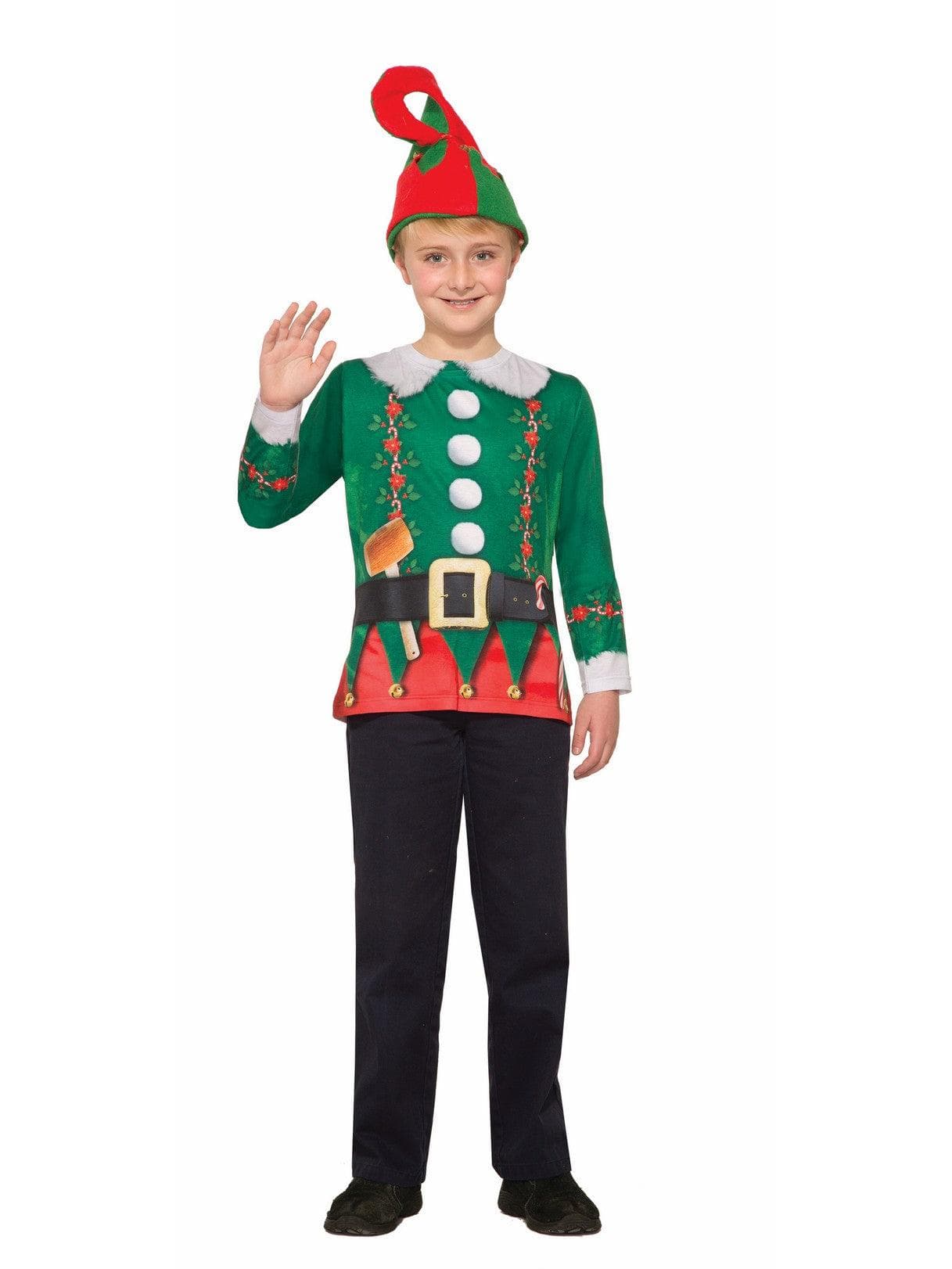Kids Sublimation Elf Shirt - costumes.com