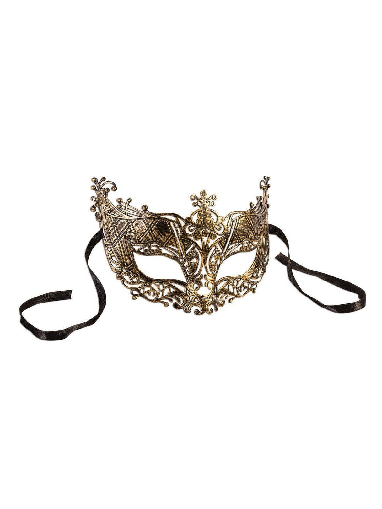 Filigree Gold Mask - costumes.com