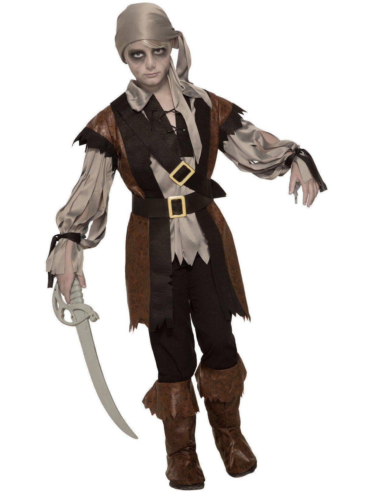 Kid's Zombie Pirate Boy Costume - costumes.com