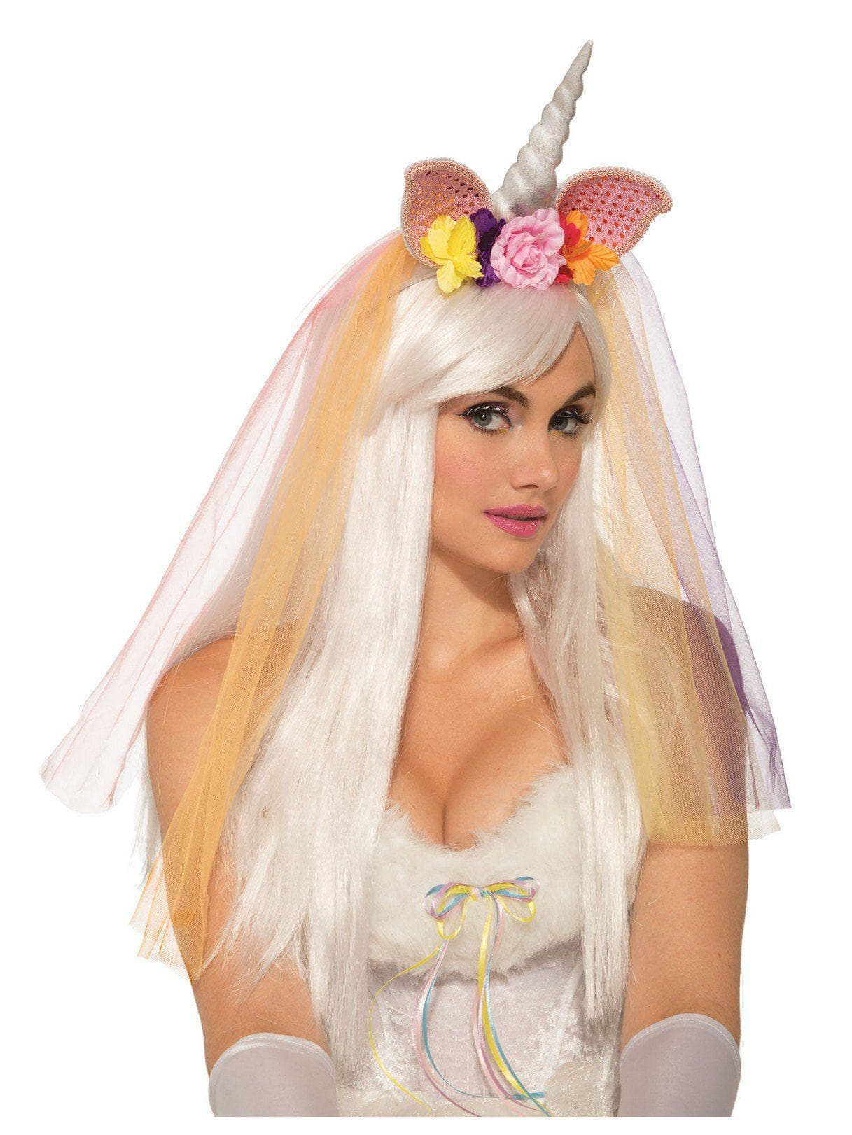 Adult Floral Unicorn Headpiece - costumes.com