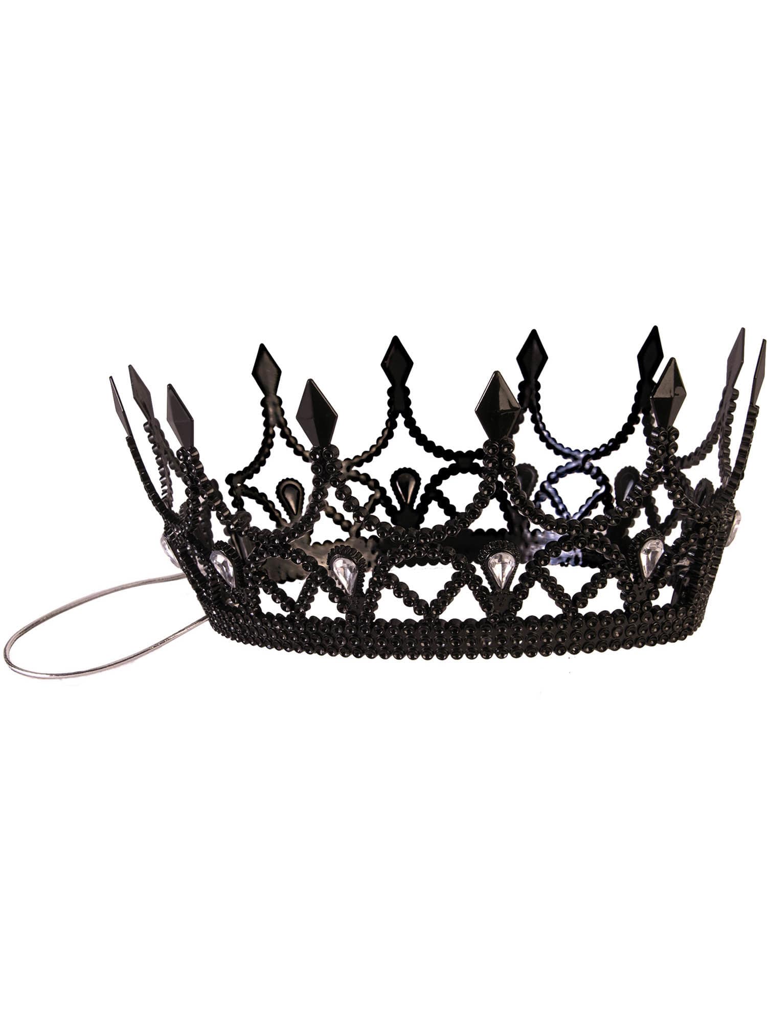 Adult Black Dark Queen Crown - costumes.com