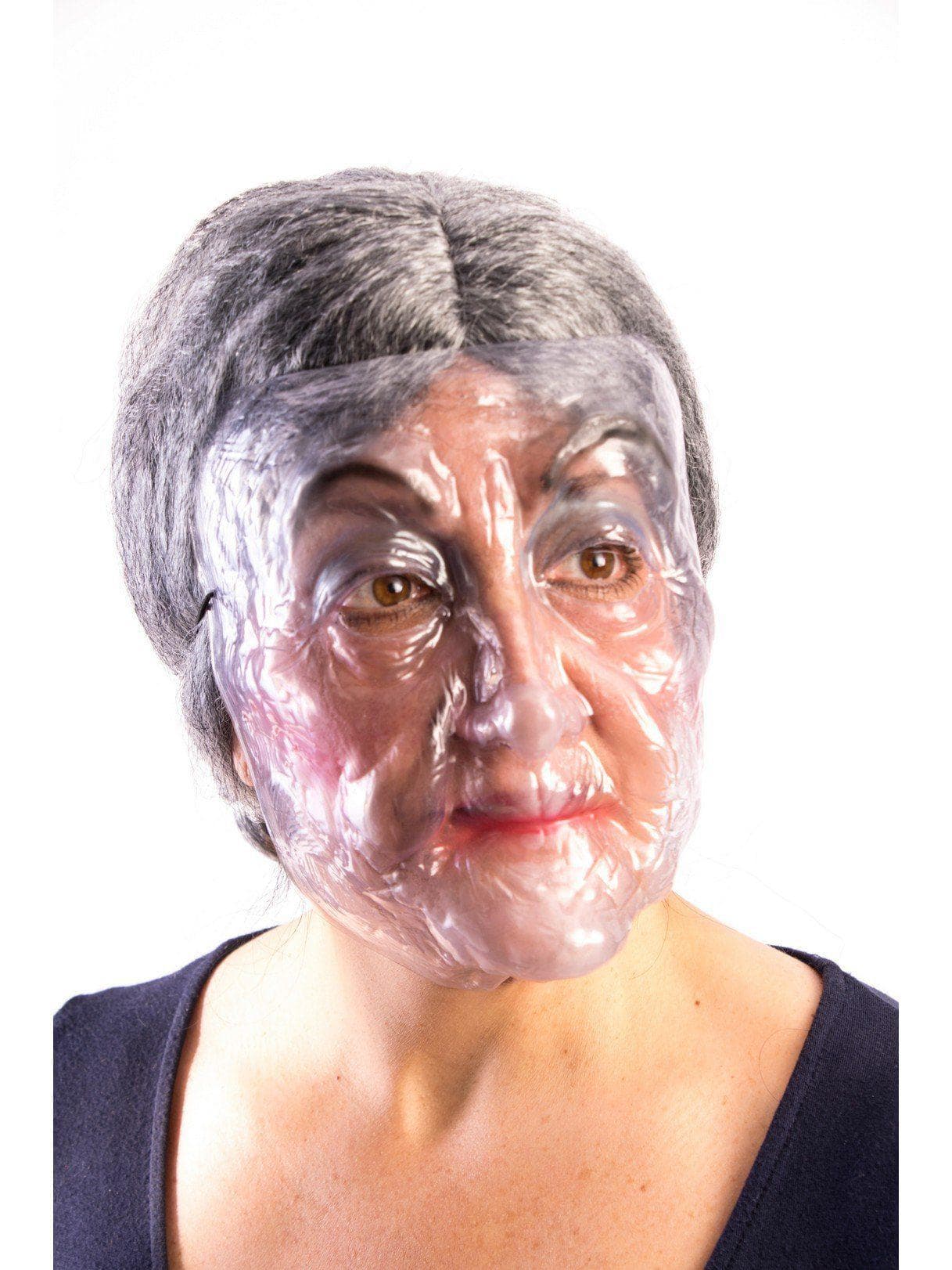 Old Lady Transparent Mask - costumes.com