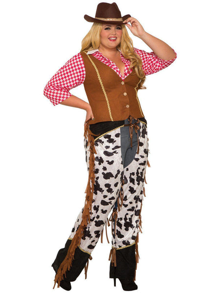 Adult Curvy Cowgirl Rancher Costume