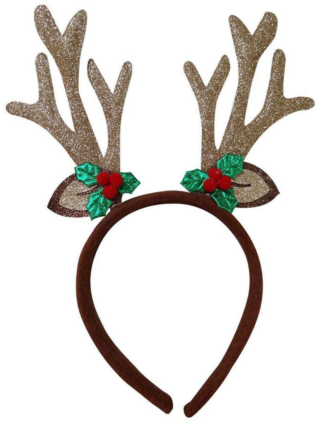 Adult Holiday Reindeer Headband - costumes.com