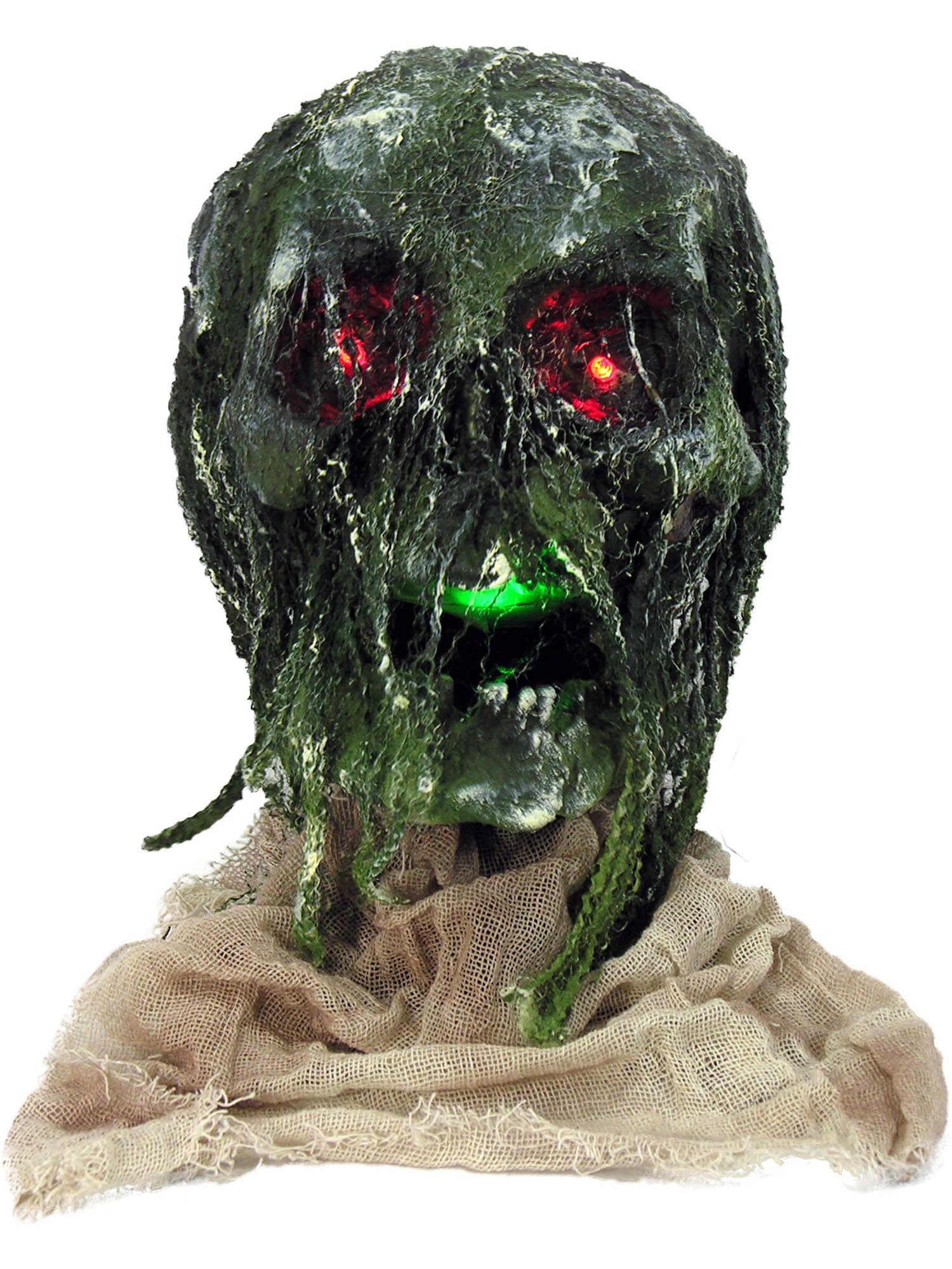 Light Up Rotten Skull With Base - costumes.com