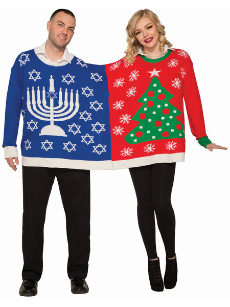 Chanukah/Christmas Mens Sweater