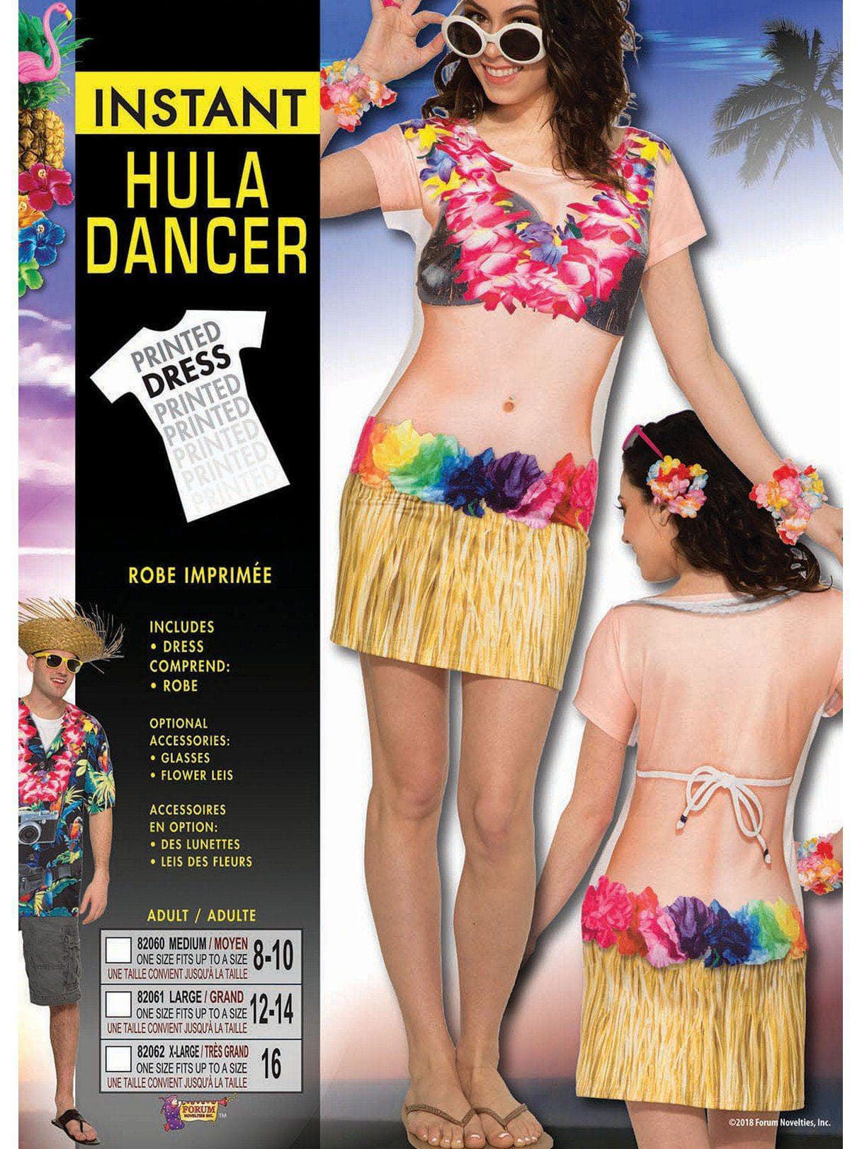 Adult Hula Dancer Sublimation Costume - costumes.com