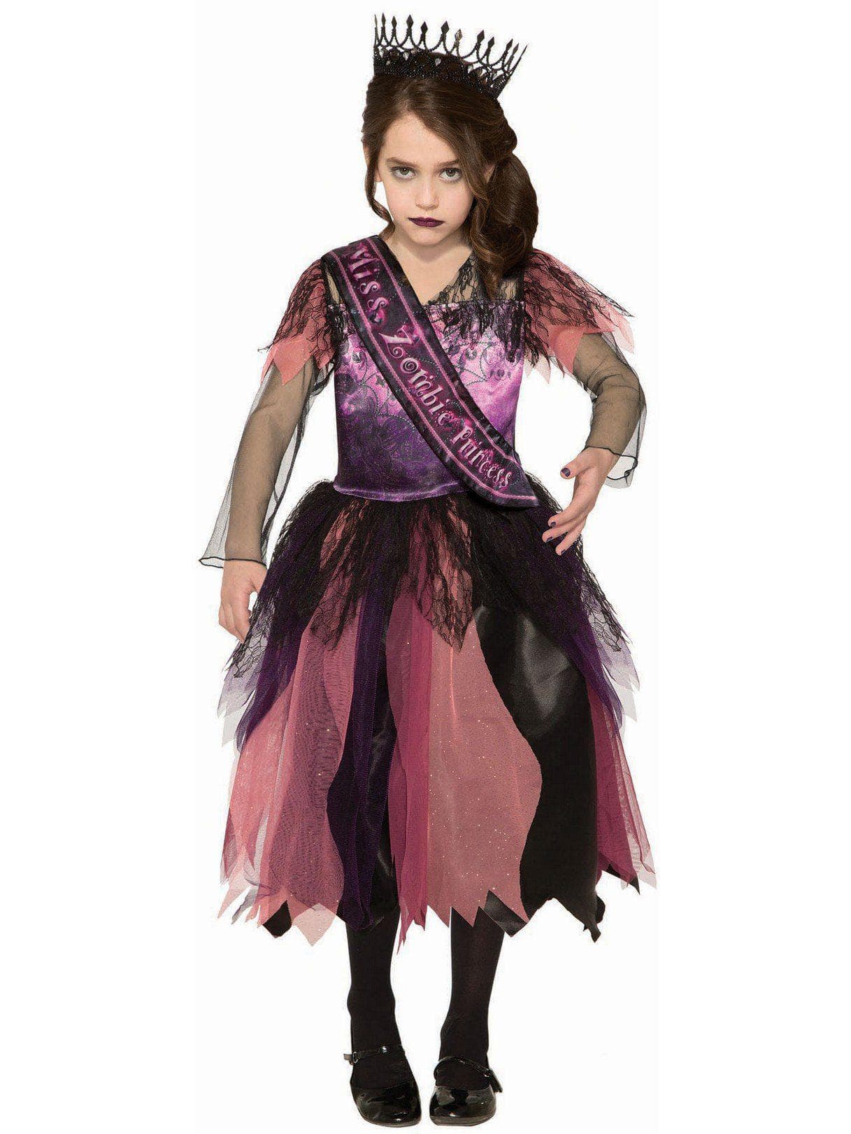 Kid's Sublimation Prom Princess Zombie Costume - costumes.com