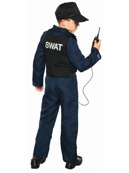 Kid's Swat Jumpsuit Unisex And Cap Costume