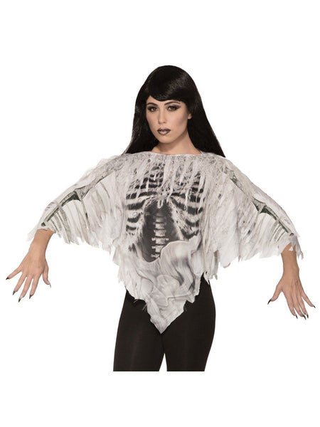 Adult Skeleton Poncho Costume