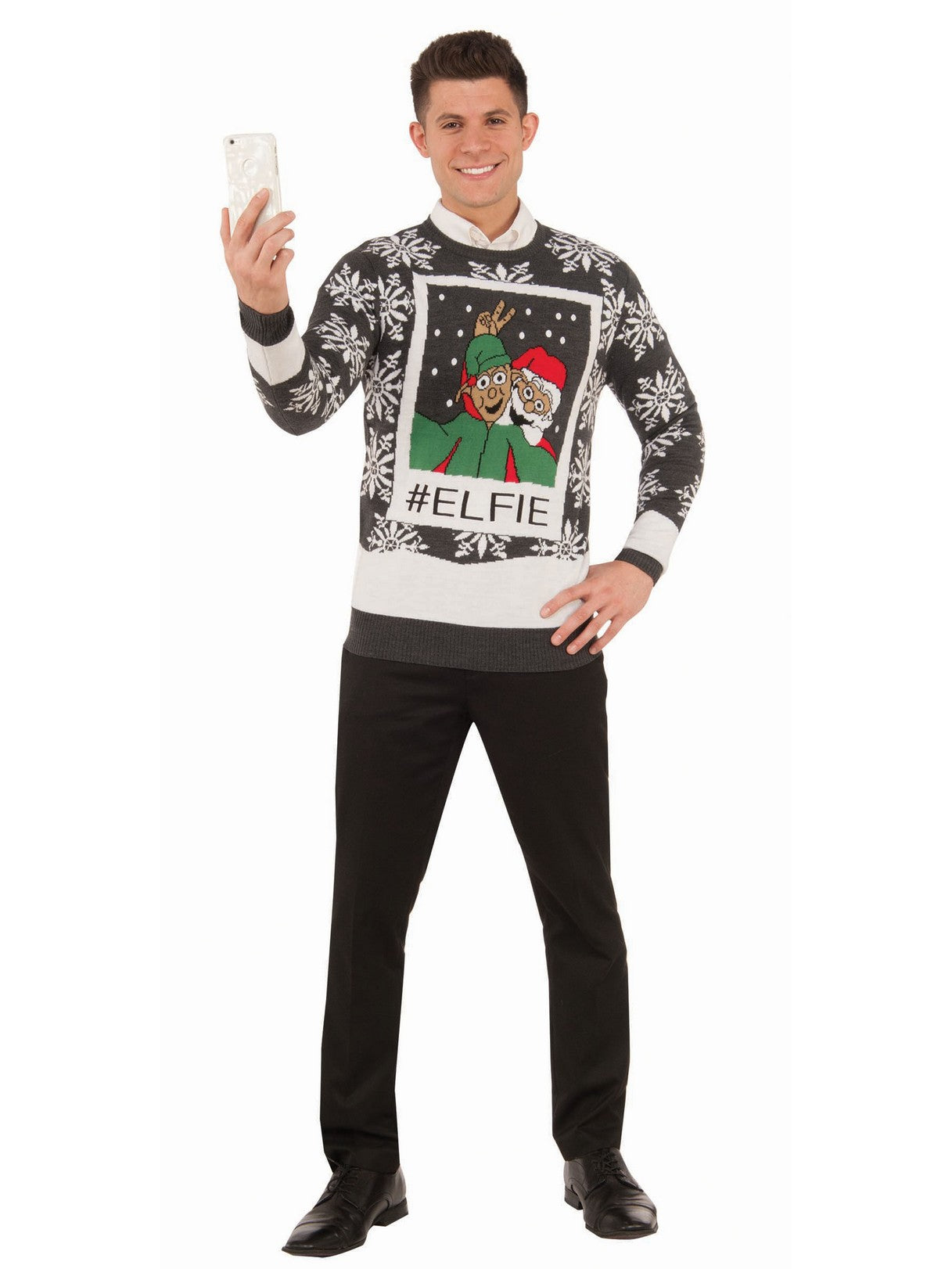 Adult Christmas Elfie Sweater - costumes.com