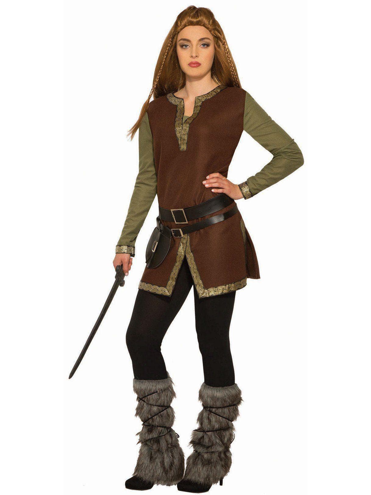 Adult Faux Fur Viking Leg Guards - costumes.com