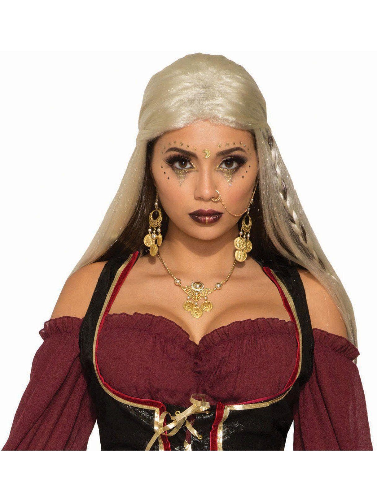 Adult Gold Fortune Teller Coin Necklace - costumes.com