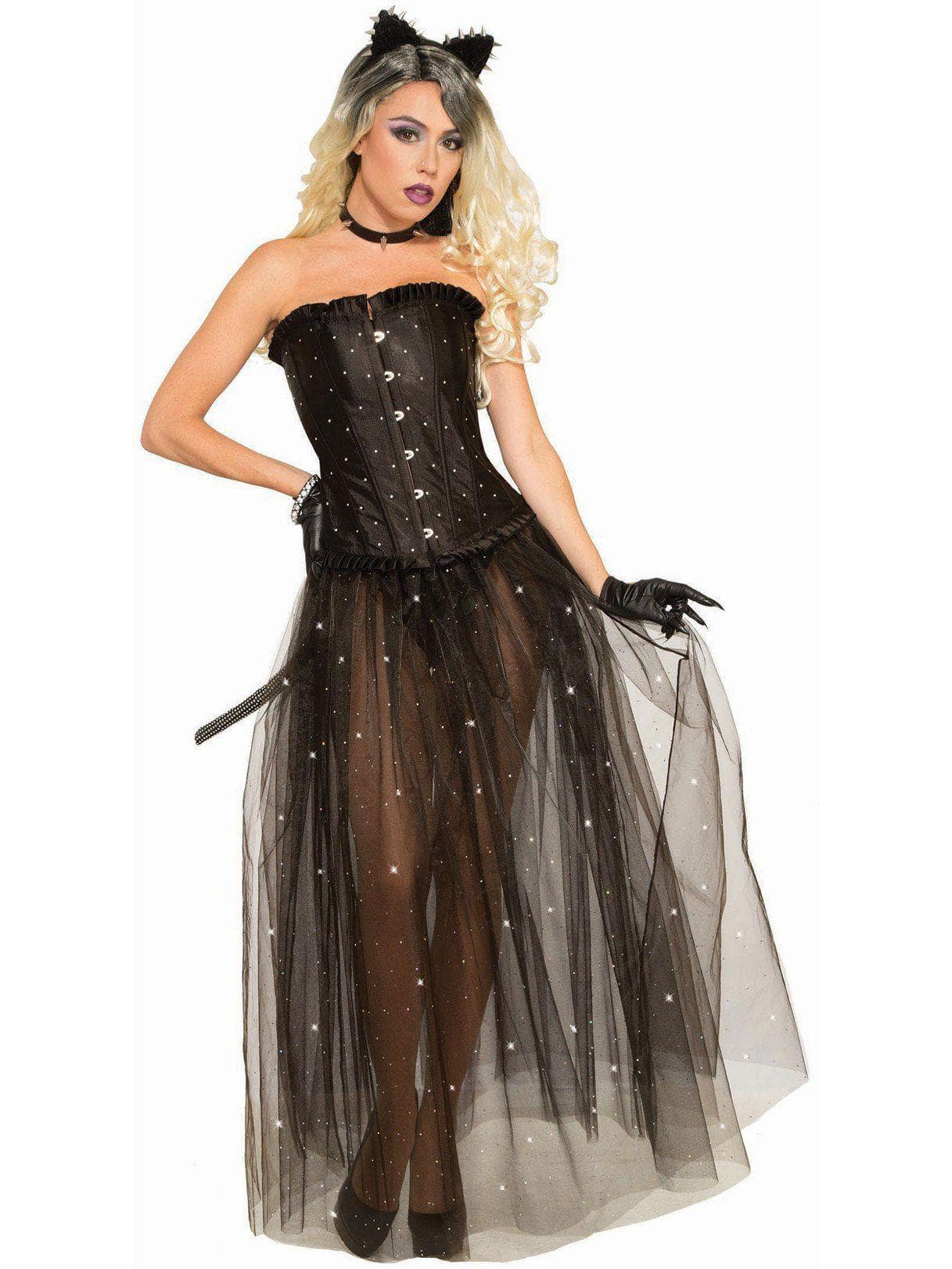 Adult Spike & Rhinestone Mesh Overlay Shirt Costume - costumes.com