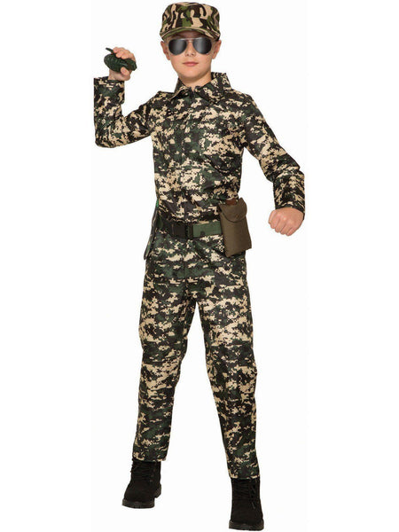 Kid's Army Jumpsuit Costume