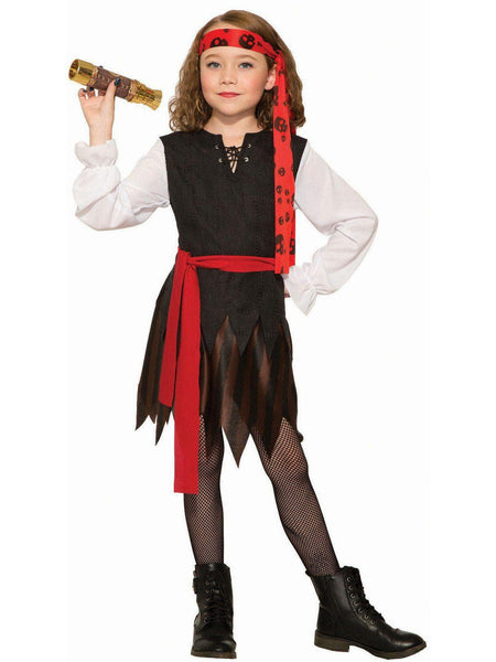 Kid's Renegade Pirate Girl Costume