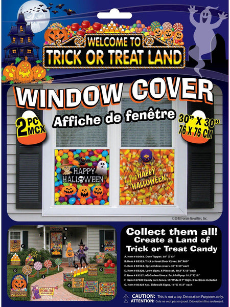Trick or Treat Land Window Cover