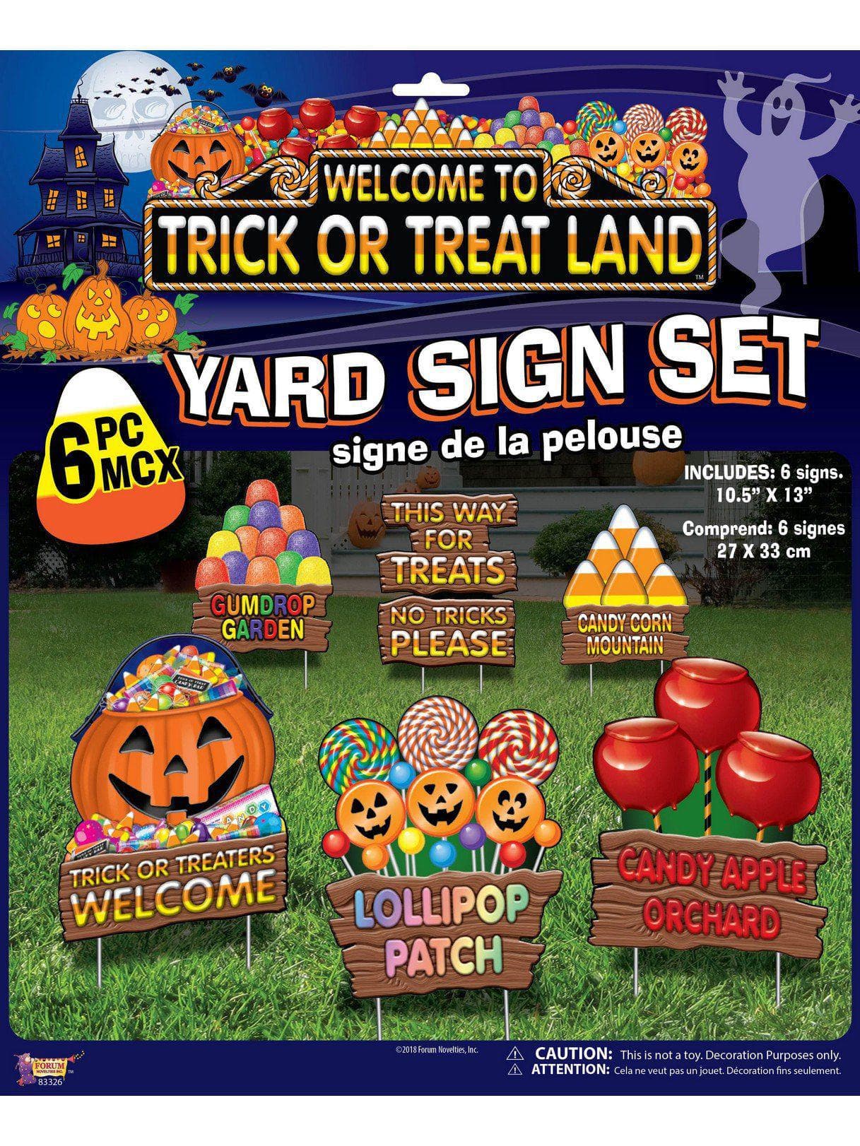 Trick or Trick Candy 6 Piece Lawn Decoration - costumes.com